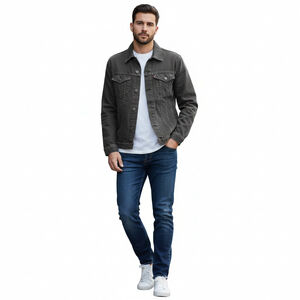 Levi’s Black Denim Trucker Jacket Relaxed Fit Size L NWT